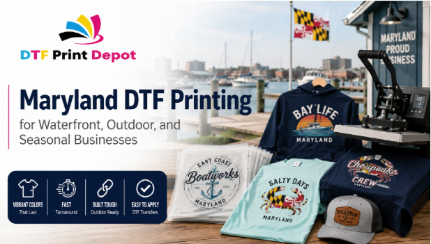 Maryland DTF Printing for Waterfront, Outdoor, and Seasonal Businesses