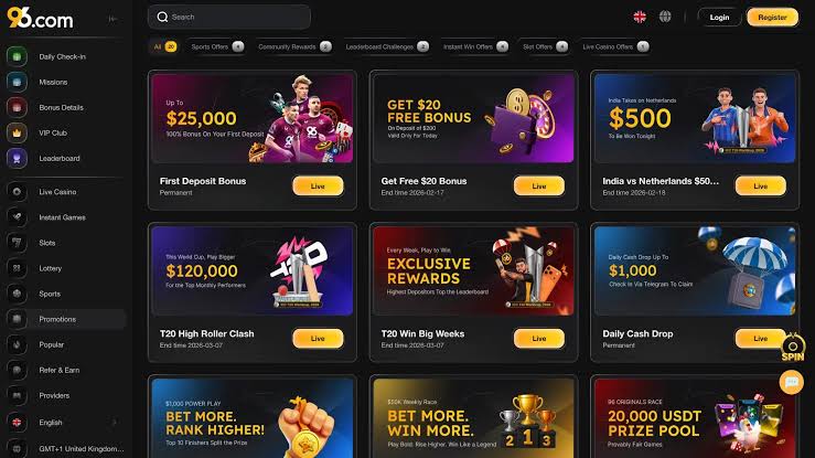 96.com APK: Experience the Best Real Online Casino on Your Phone