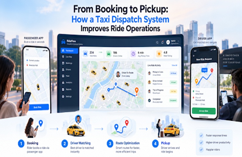 From Booking to Pickup: How a Taxi Dispatch System Improves Ride Operations